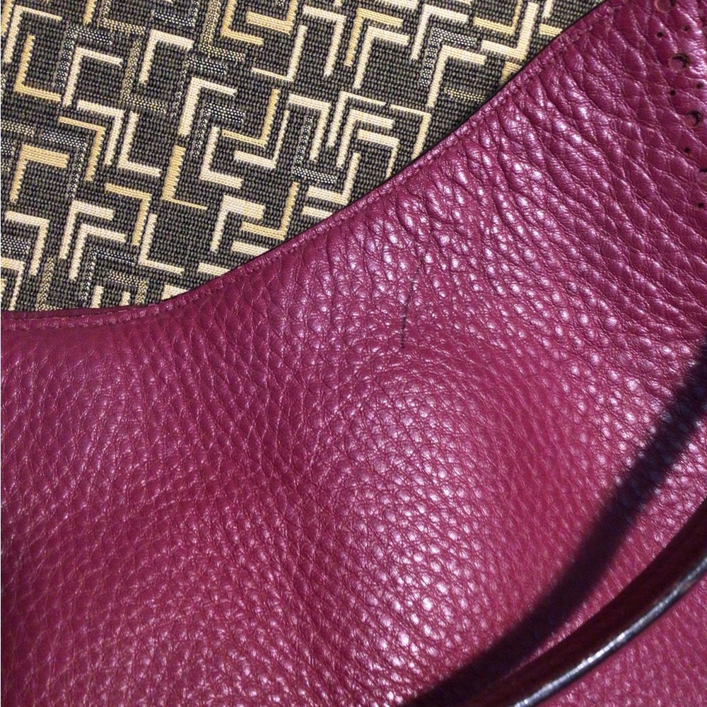 ❌SOLD❌ Kate Spade James St. Nori Dark Magenta Leather Hobo Bag - Picture 4 of 11